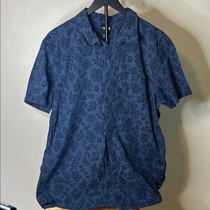 The North Face Dark Blue Floral Button-Down Shirt